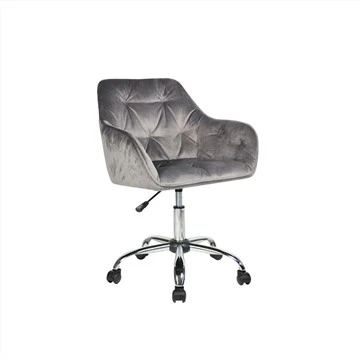 Adjustable Height Revolving Leisure Chair With Fabric Cover