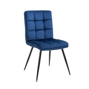 Fabric Dinning Chair With Metal Legs