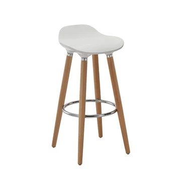 White Plastic Counter Stools