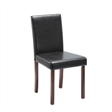 Pu Dining Chair With Wood Legs