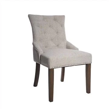 Fabric Material Room Wooden Dining Chair