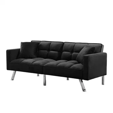 Convertible linen fabric living room sofa