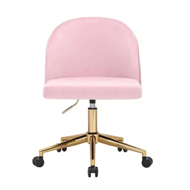 Armless Fabric Desk Chair