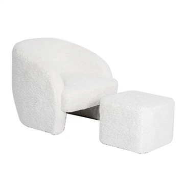 Single Sofa Chair With Foot Rest