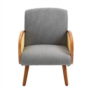 Stylish Rattan Armrest Accent Arm Chair