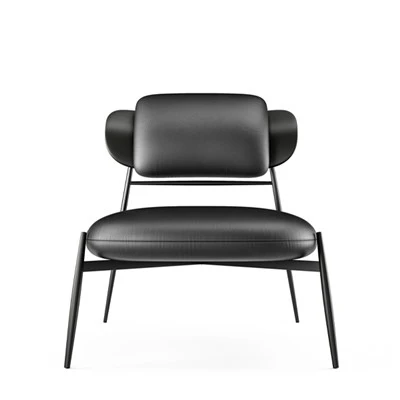 Stylished Designed Accent Chair PU Cover Ant Shape Metal Chair