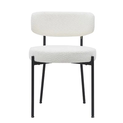 Partner Teddy Velvet Fabric Cover DINING CHAIR KAESHA